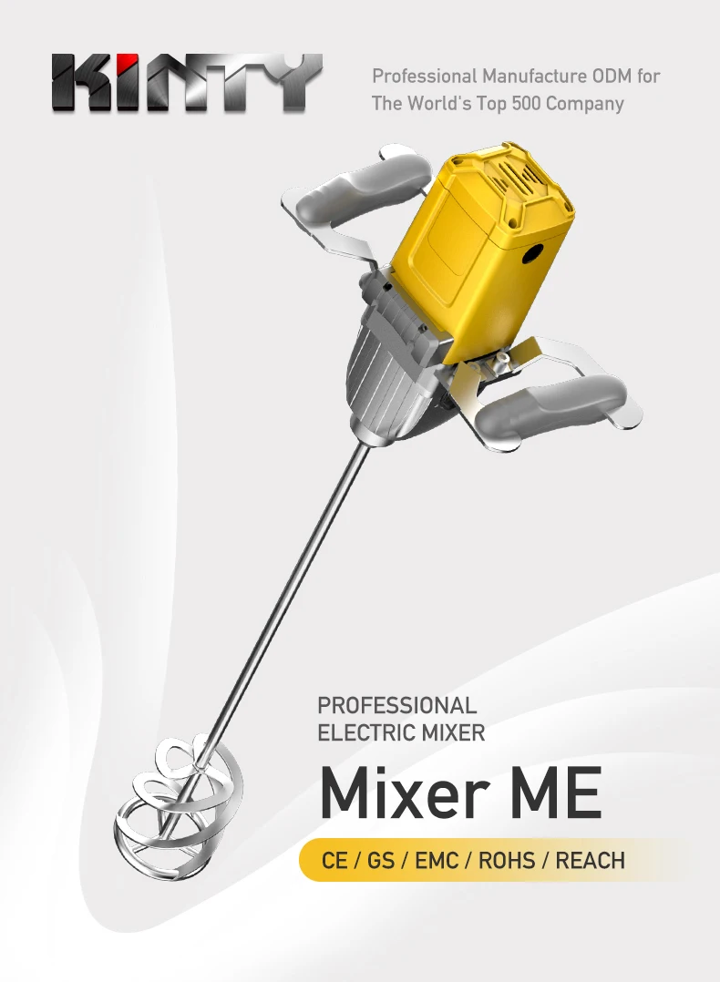 Kinty Power Mixer Mixing Plant high-quality Electric Power Tools Mobile Handheld Plaster Paint Mixer