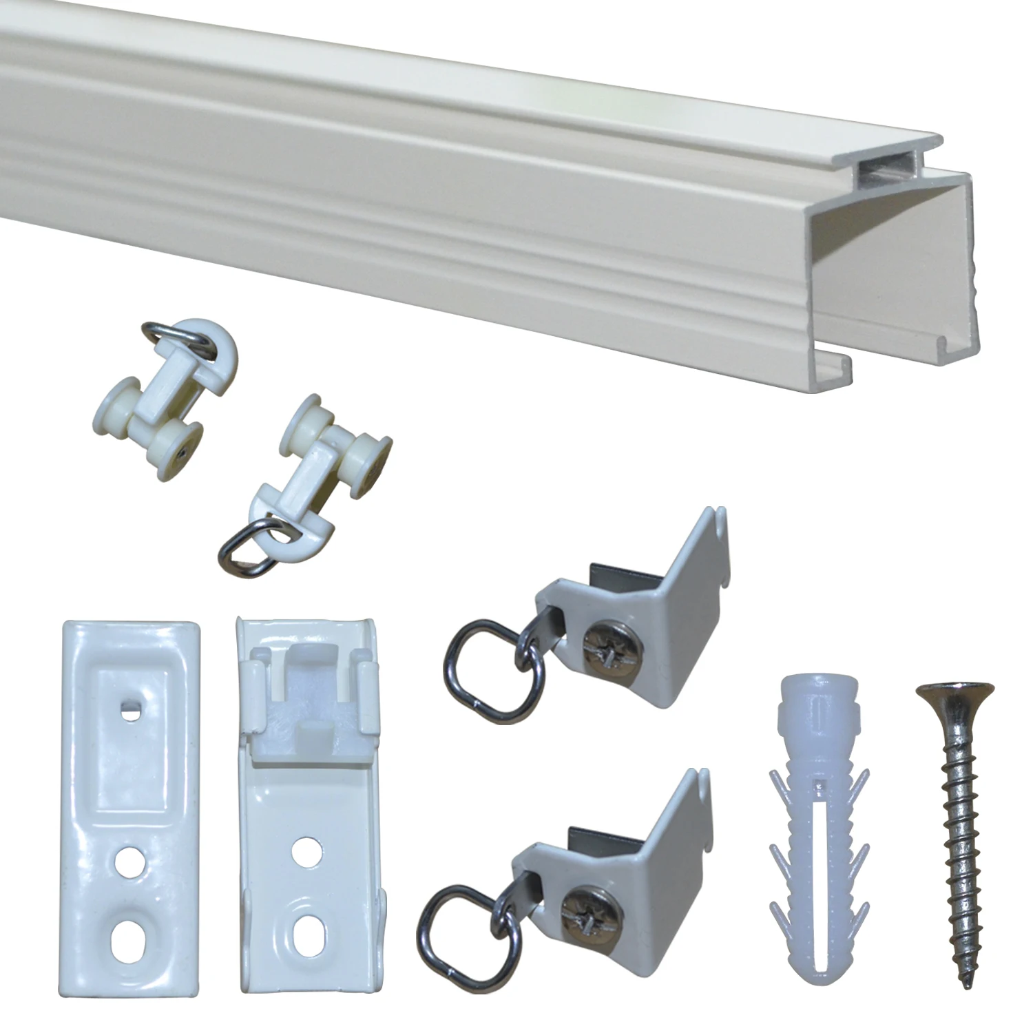 Customizable Japanese Aluminum Ceiling Curtain Track, Double Hotel Curtain Track