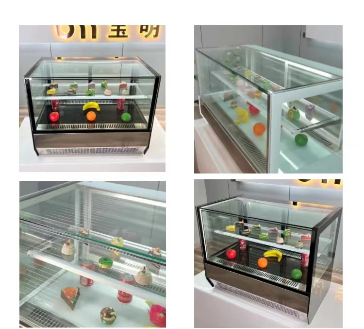 FENXIAN New bezel-less display refrigerator mini bakery equipment dessert refrigerated display cooler