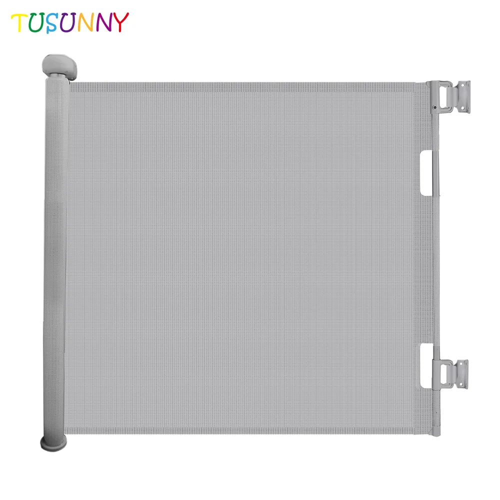 Portable Folding Mesh Magic Gate Fence For Dog Safety Gates Baby Safe Guard Install Indoor Outdoor Stairs Magic Pet Gate