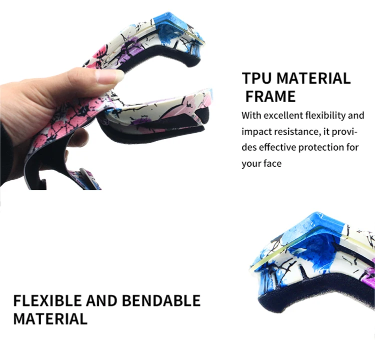 hot sale Motocross Goggles Custom Windproof Googles Moto Mtb Bike Motorcycle Eyewear With Nose Guard