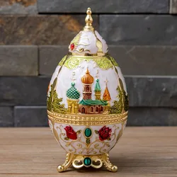 Home Decoration Metal Crafts Architecture Toothpick Holder European Press Auto Toothpick Box