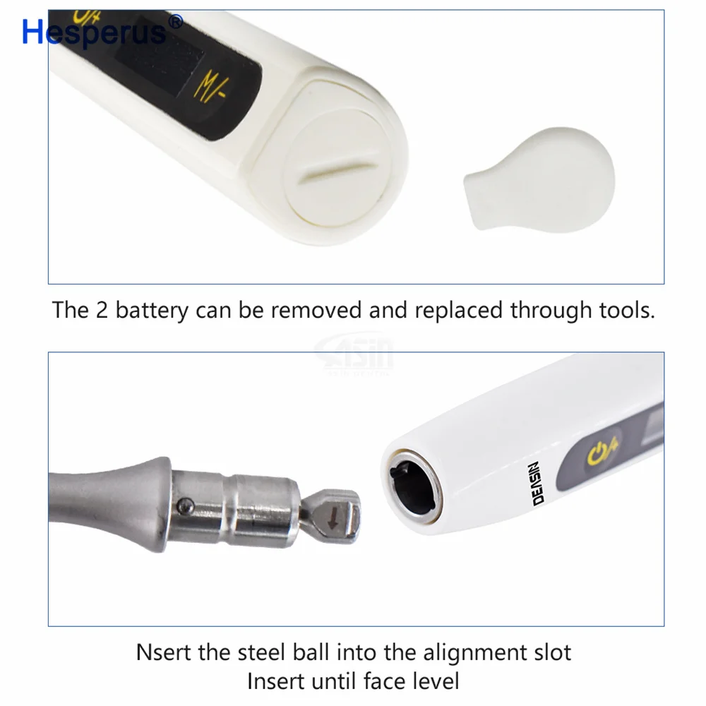 Dental Electric Implant Torque Wrench Torque Driver Wrench Ratchet with 16Pcs Colorful Screwdriver Repair Tools Kit