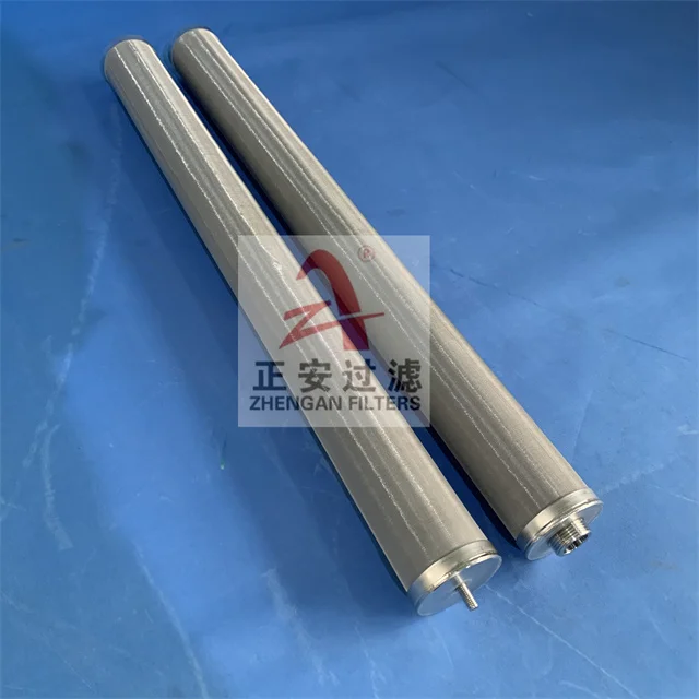 Supply 304 multi-layer stainless steel sintered mesh filter thread interface sintered wire filter cartridge