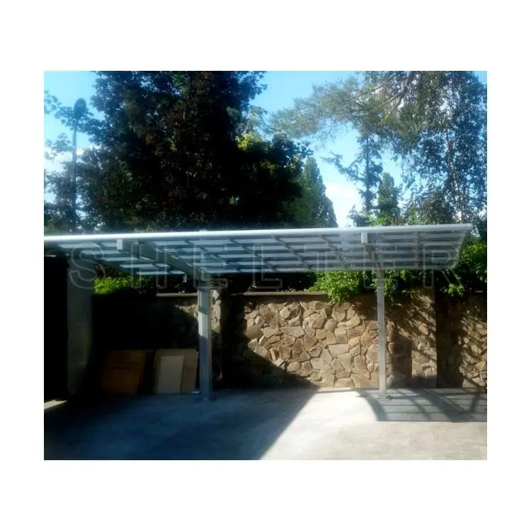 
Polycarbonate Roof Canopy Carport Aluminum Frame Car Parking Shed 