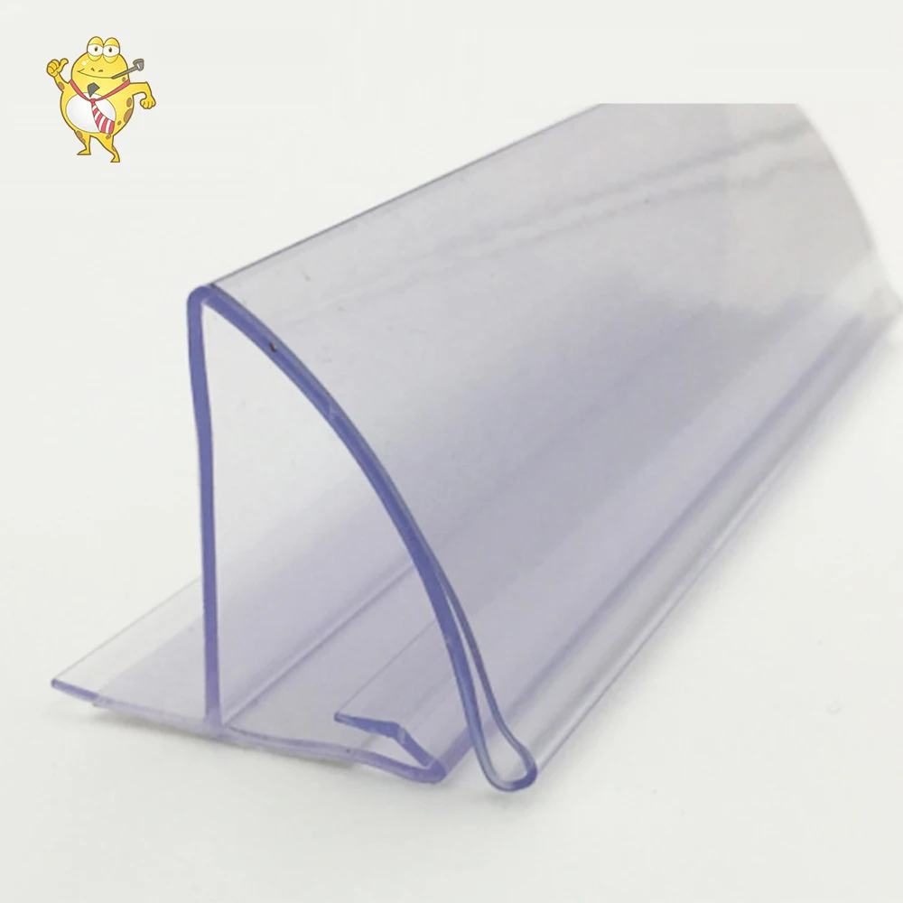 LAOHAMA Factory Customized Supermarket Plastic Profile Hinged Clear Data Strip for Shelves Price Notes