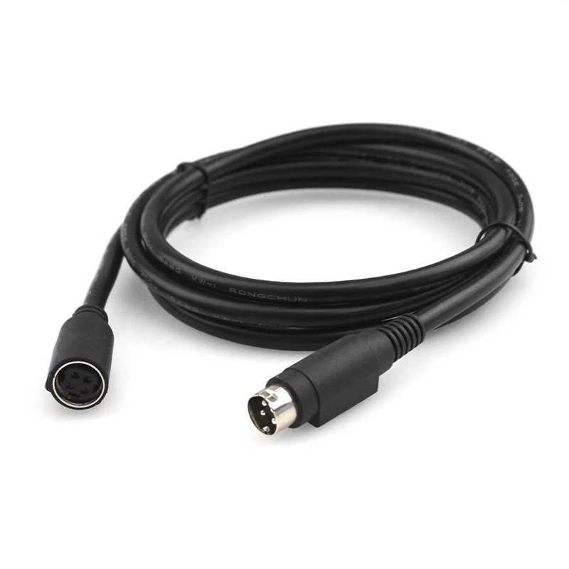 16AWG 4 Pin Din Female To Male Injection Molded DIN 4P Cord Printer Power Cable