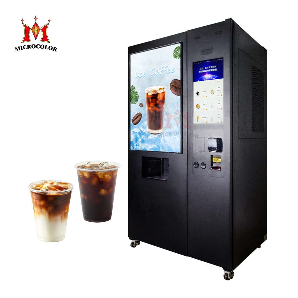 Wholesale Custom Commercial Professional Hot and Cold Coffee Machine Fully Automatic Coffee Vending Machine