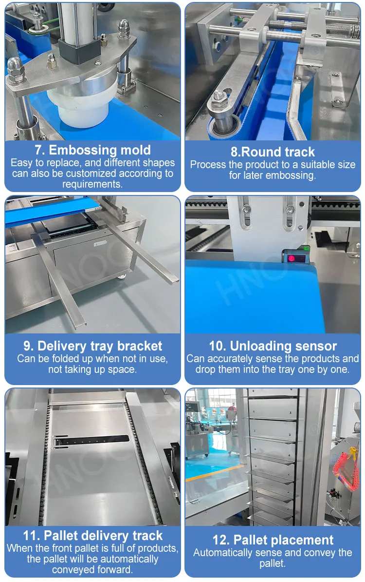 HNOC Fully Automatic Commercial Mooncake Flat Kubba Falafel Make Machine Kibbeh Machine Falafel Line