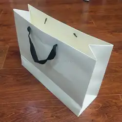 Recycled paper bag kraft paper bag custom logo printing food take away grocery bag