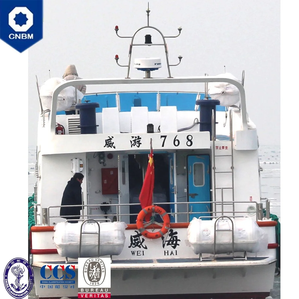 
77ft 99 Persons Fiberglass/Steel/Aluminum Hull Fast Ferry Yacht Passenger Sightseeing Boat for Sale 