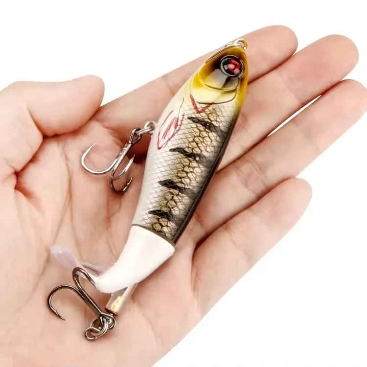 DN 10.5cm 17g  floating whopper popper fishing lure top water whopper plopper lure hard bait propeller fishing lures