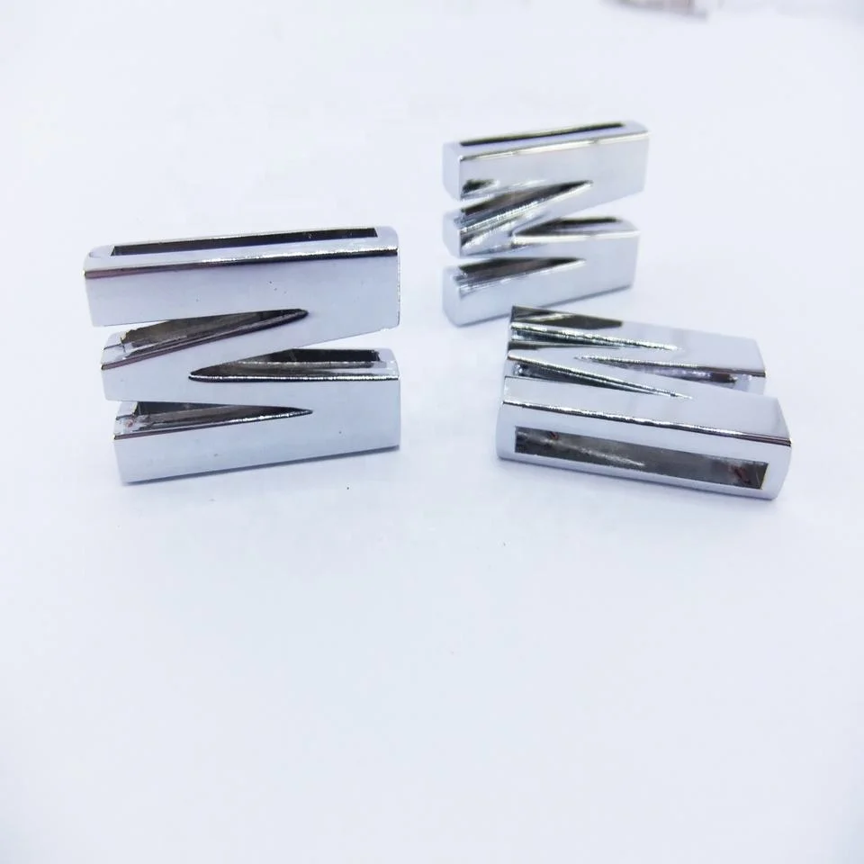 Wholesale Metal 30mm Chrome Letters Silver 30mm Slide Letters