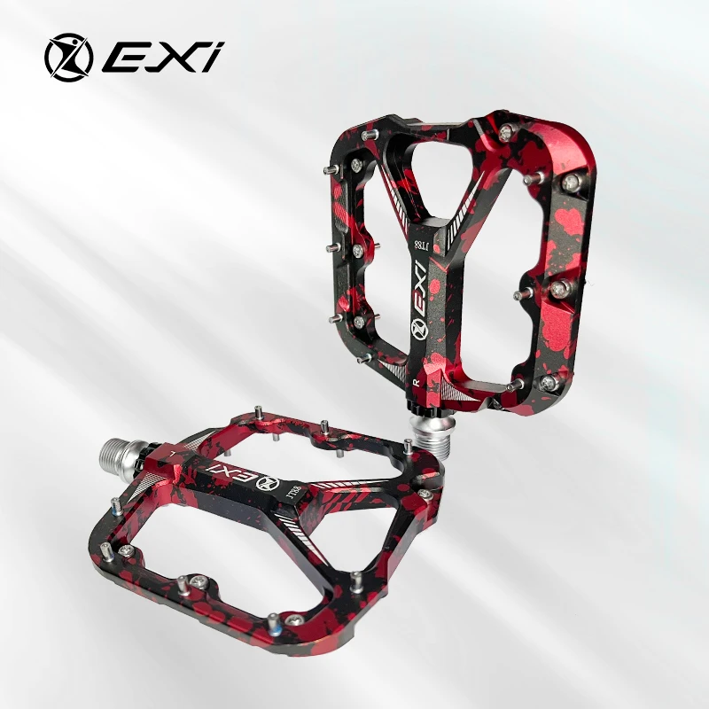 High-End CNC AL6061 Mountain Bike Pedals Waterproof with Aluminum Alloy Body CR-Mo Axle for MTB Cruisers