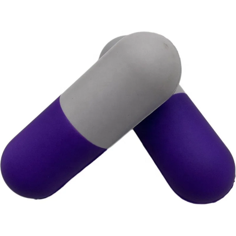 Customized Polyurethane Foam Capsule Design Funny Hand Toy Anti PU Foam Stress Relief Ball