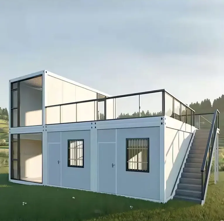 Prefabricated Steel Sunroom Container House Container Office Sun Villa Room
