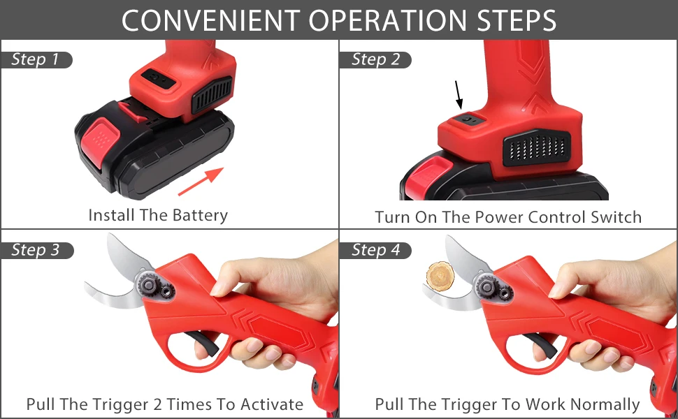 Clean up inventory at a big discount, and trim fruit trees with lithium electric garden clippers