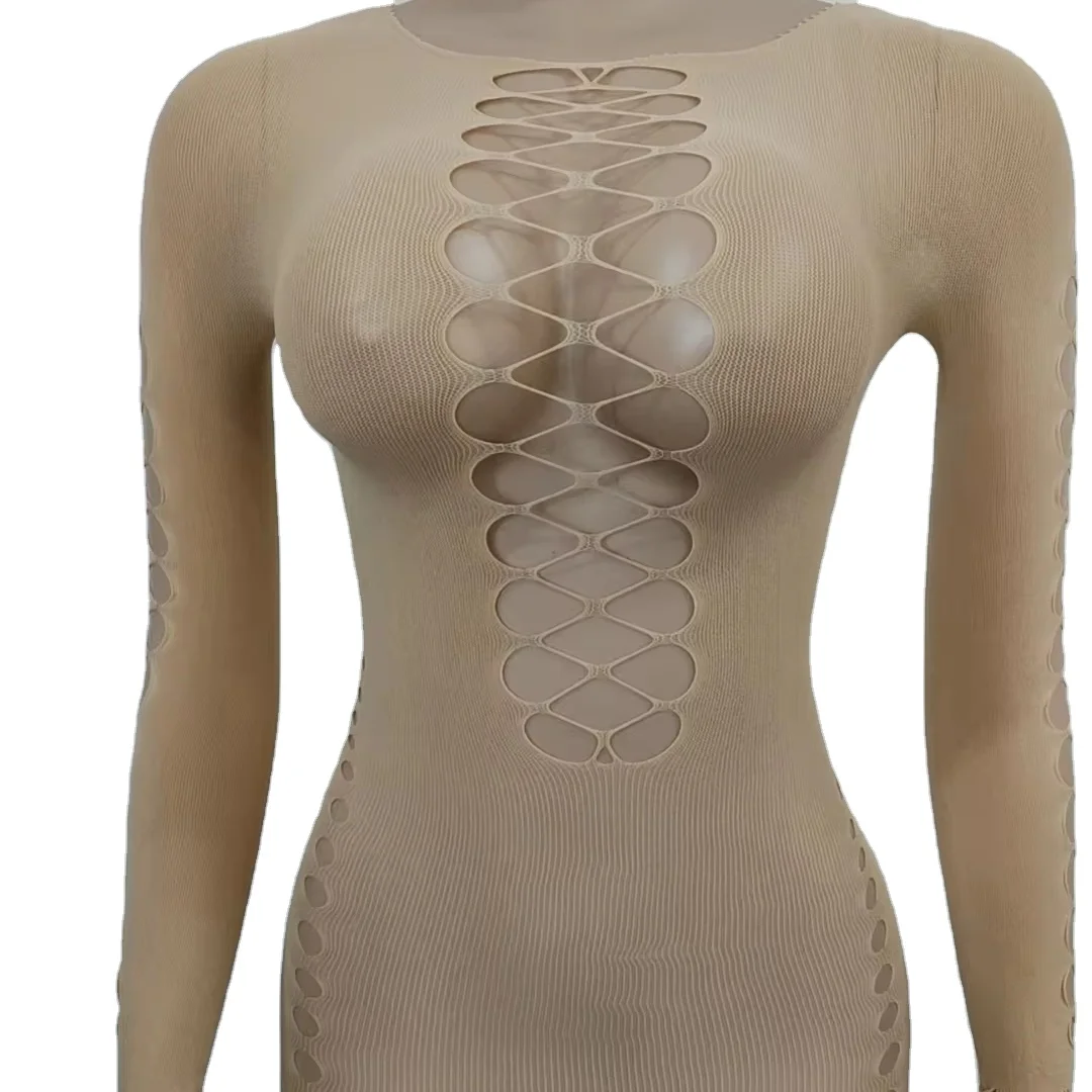 OEM Womens One Piece  Party Clubwear Bodycon Bodystocking Jumpsuit  Lingerie