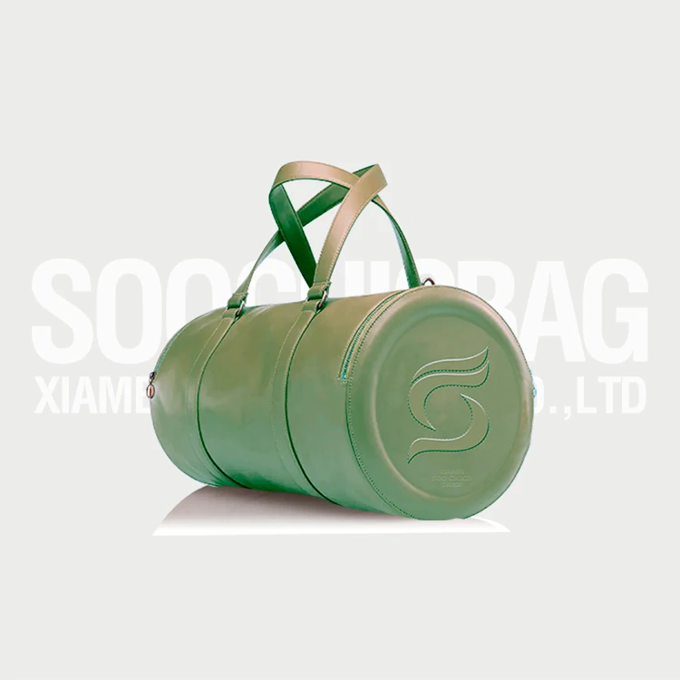 Soochic Dress Dark Purple Tow Handles Duffel Bag Removable Strap Faux Leather Weekend Bag Boutique Embossed Sport Travel Bag