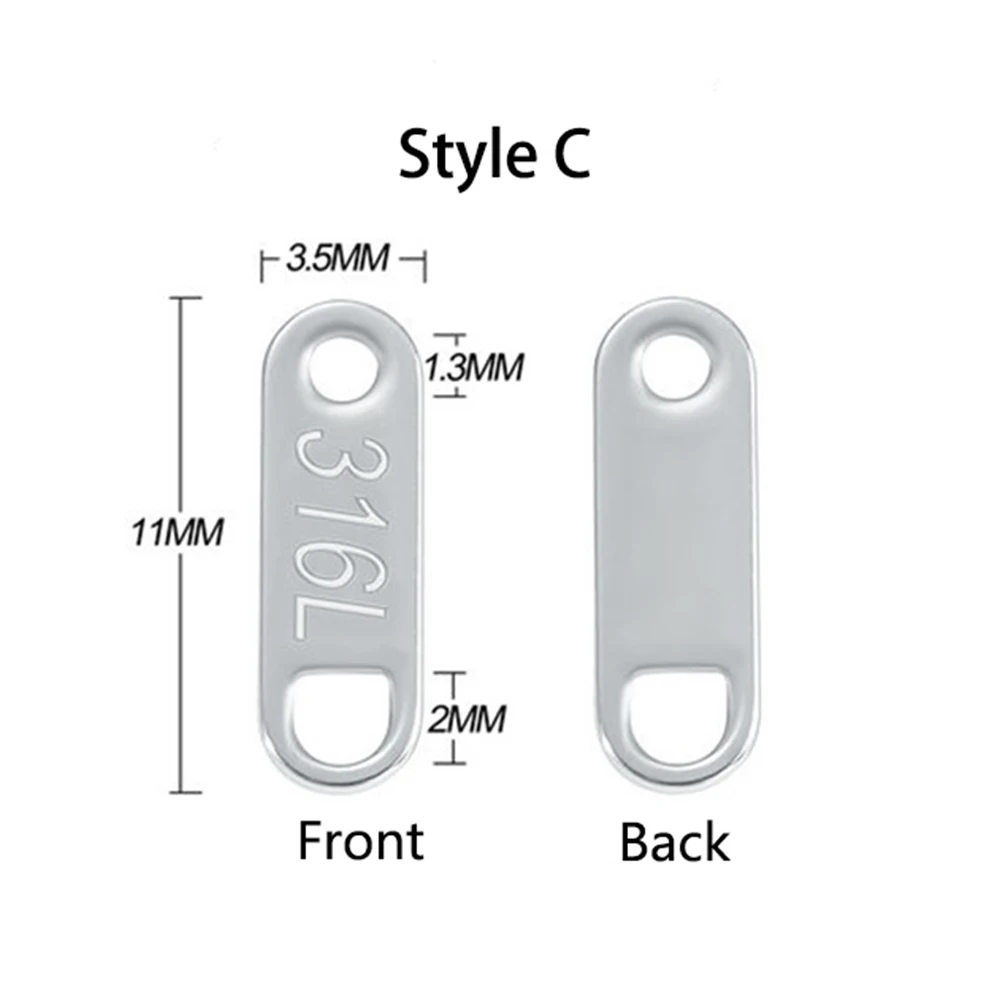 Stainless Steel Charms Round Dog Tag Pendant Blanks Pendants For Custom Necklaces DIY Jewelry Making Supplies