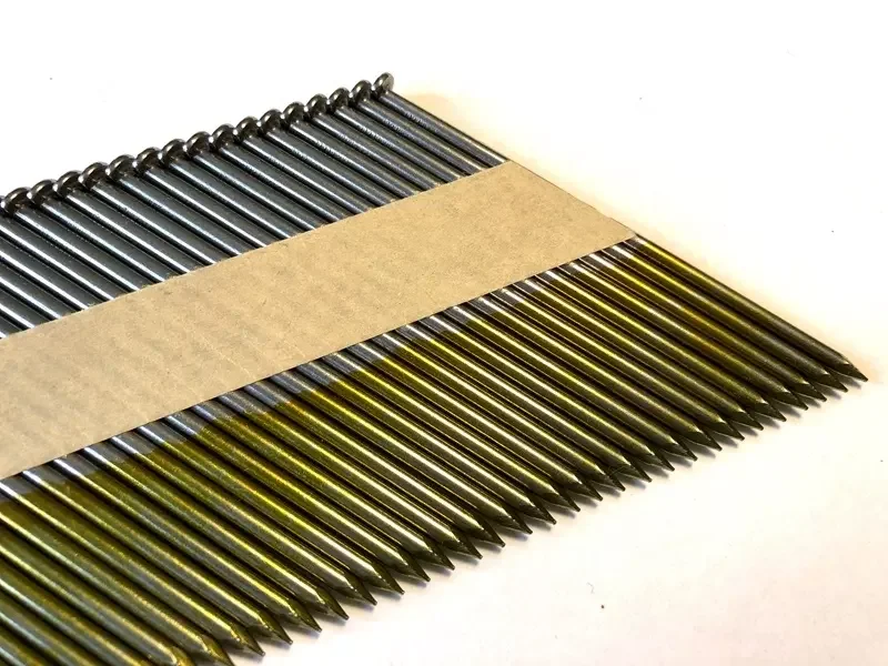 34 degree clipped D head paper strip nails collated framing nails