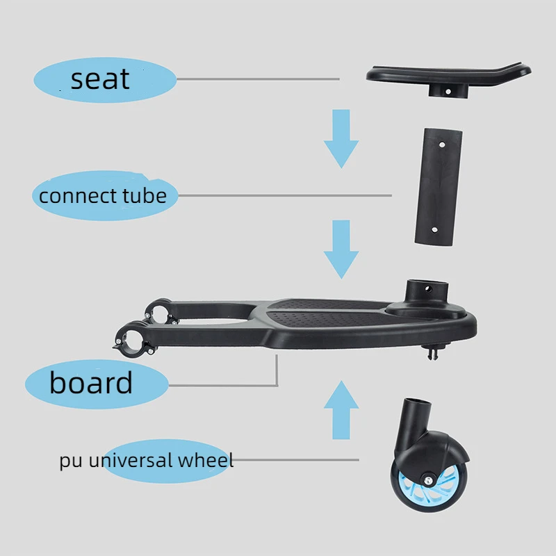 Hot sale factory price High Quality Children Standing Sitting Stroller Buggy Board