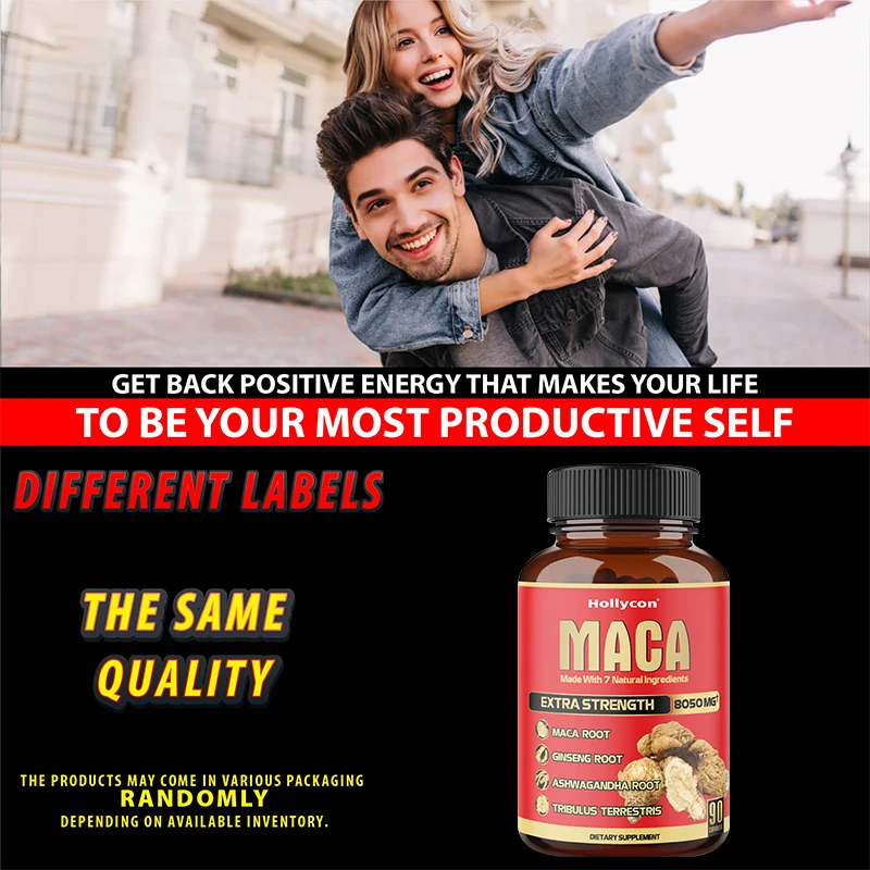 High quality Healthcare Supplements Extract Tongkat Ali Capsules Pills Bulk Red Yellow Maca Root Capsules