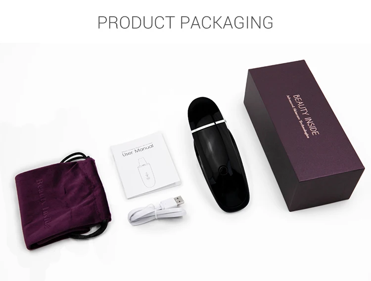 Portable Ion Ultrasound Facial Spatula Face Peeling Ultrasonic Skin Scrubber Professional Ultrasonic Face Scrubber