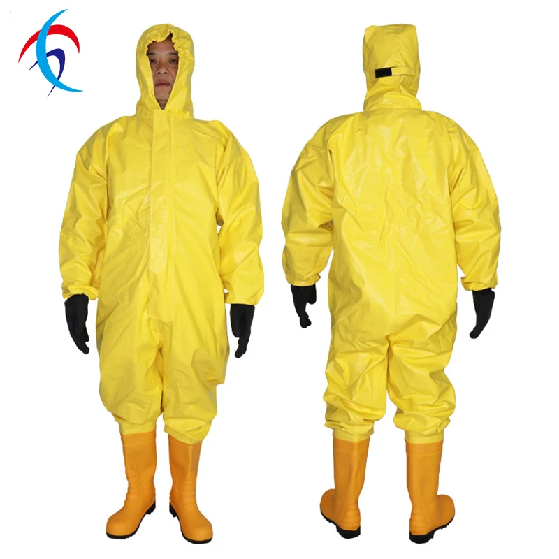 Factory Cheapest Wholesale Chemical Hazmat Resistant Protection Clothing Chemical Proof Safety Suit for Rescue