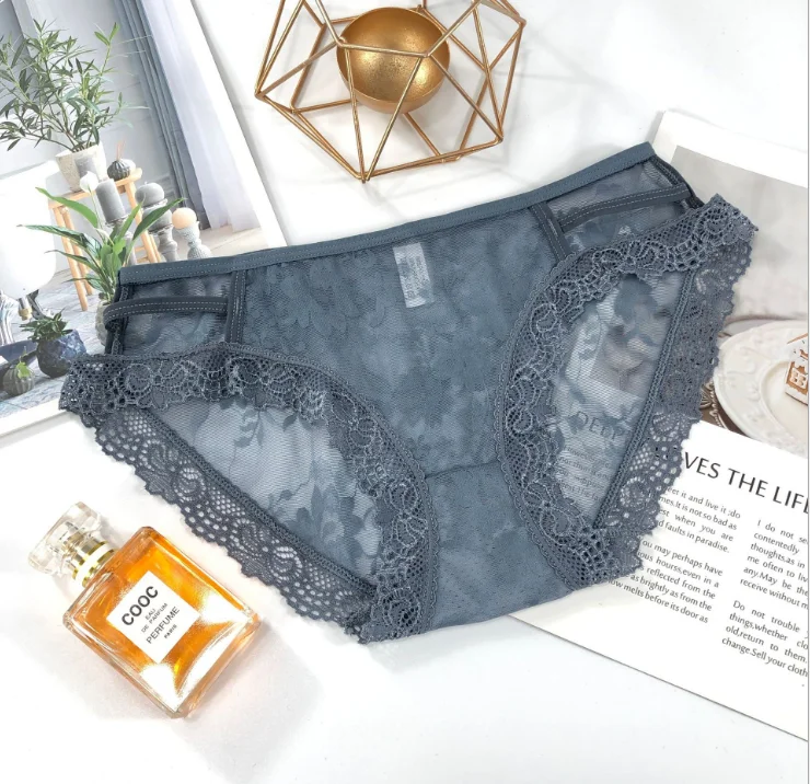 Japanese Girls Thin Panties Women Lace Underwear Solid Sexy Lingerie Panties String Womens Thongs