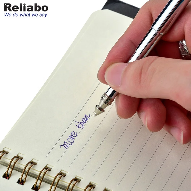 Mini Metal Key Ring Stainless Steel Telescopic Pen Keyring Telescoping Keychain Ball Point Pens