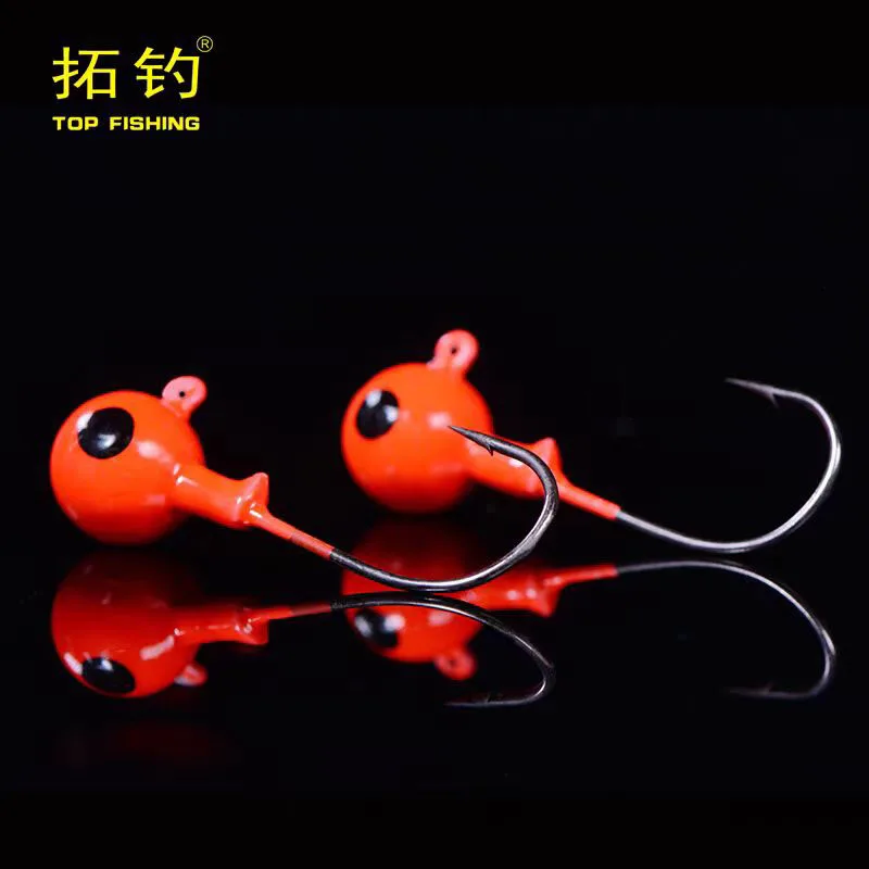 LUTAC Fishing Hook 10g/14g High Carbon Steel Material Fishing gang attachment Mixed Soft Bait General use of Spherical Lead Hook