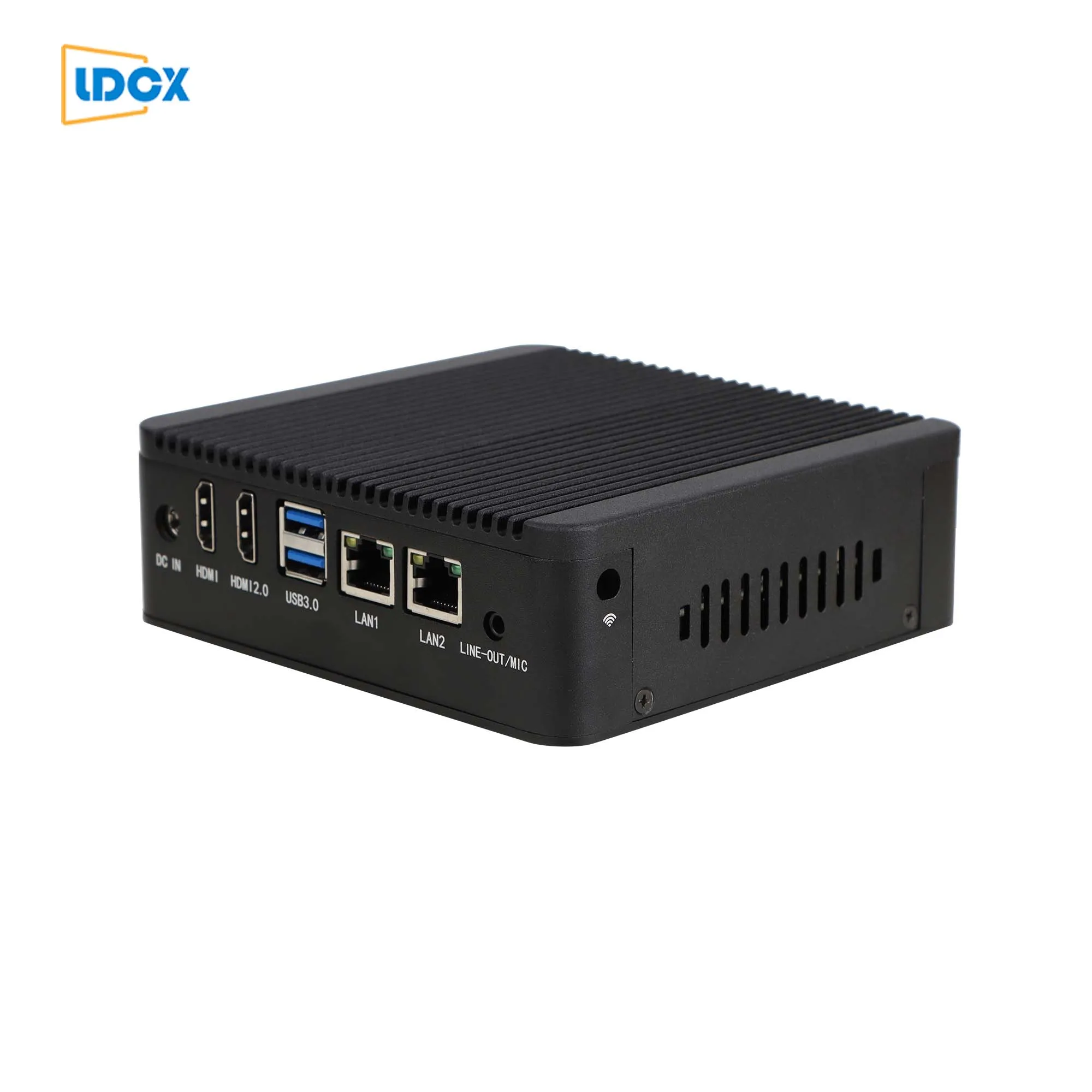  LDCX J4125 quad core dual network NUC all aluminum fan free mute Mini