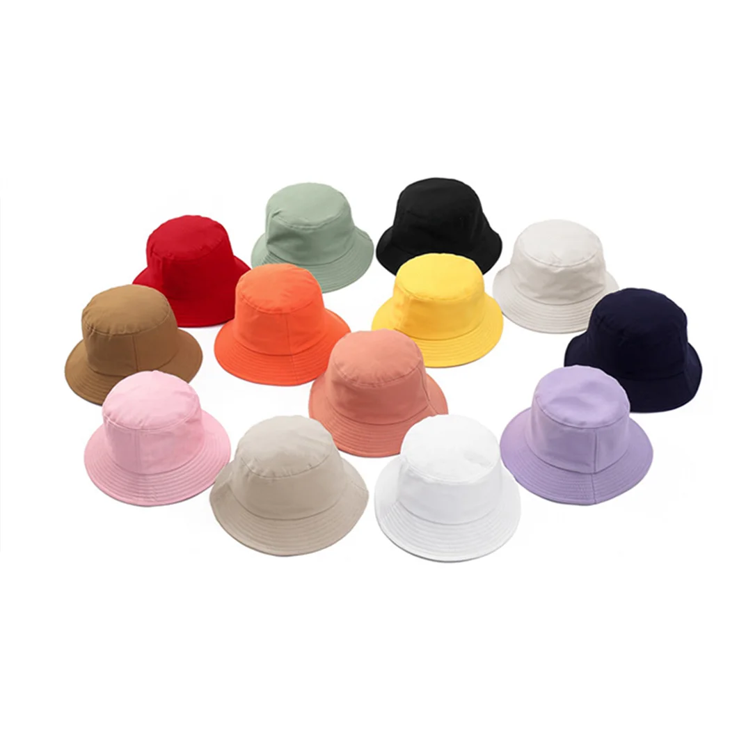 Custom print fisherman hats designer embroidery logo cotton sun uv protection fishing cap summer foldable women beach bucket hat