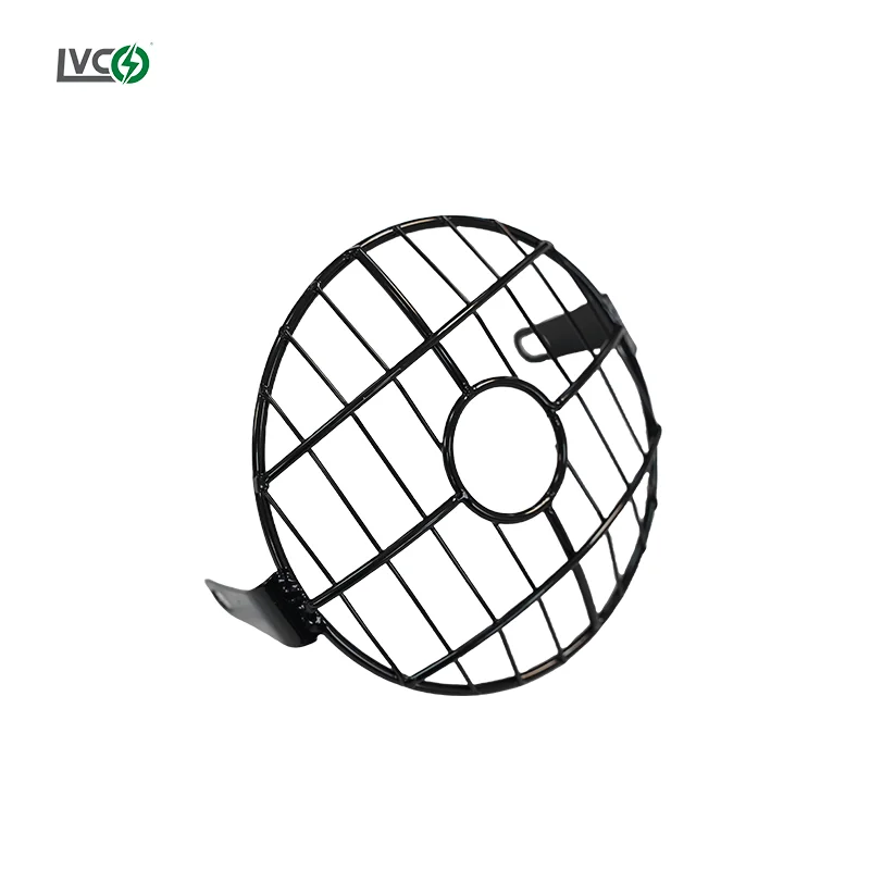 LVCO universal motorcycle vintage headlight lamp retro grill cover protector big motorcycle light cover 15cm