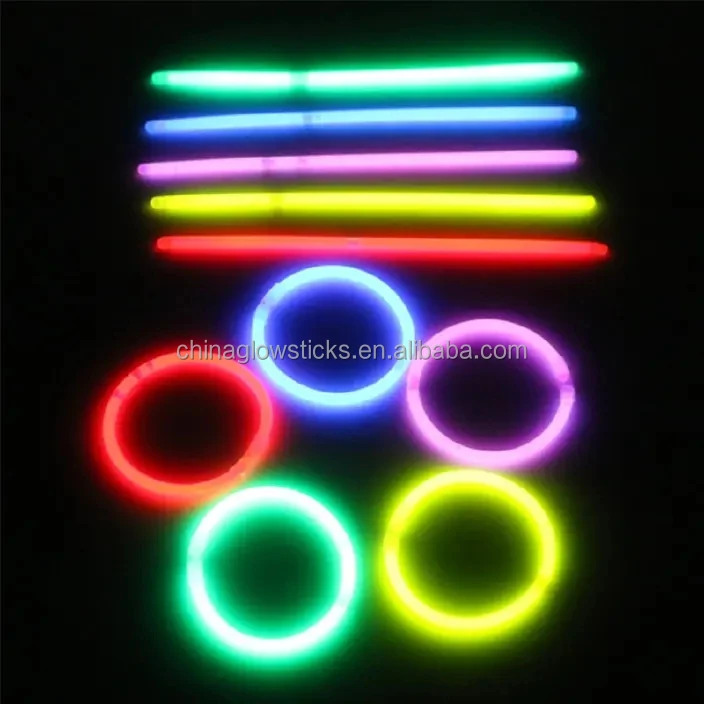8 inch glow sticks for party promotional 8 inch bracelets glow stick