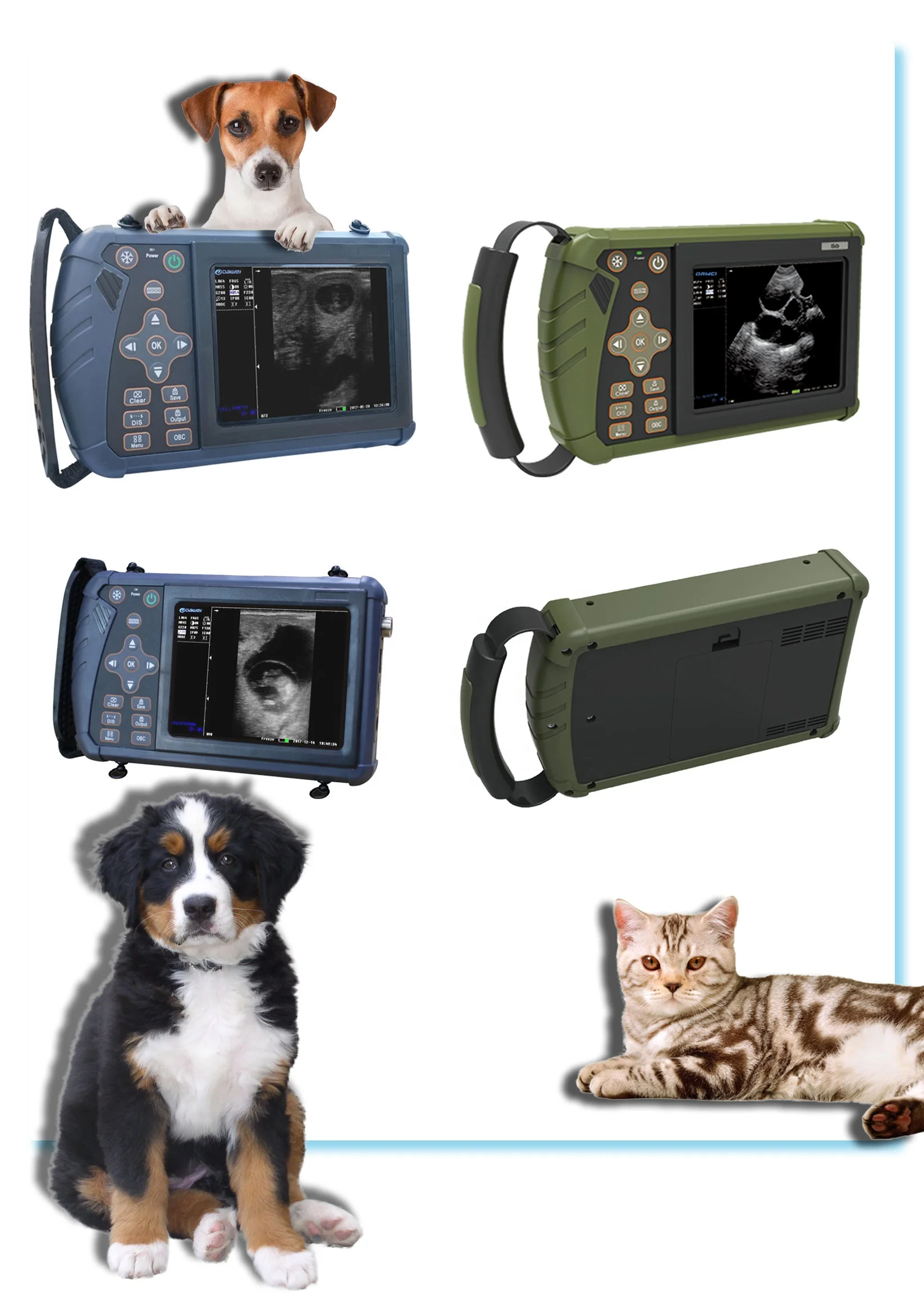 HACEMEY Animal Pregnancy Ultrasound Scanner Veterinary Portable Ultrasound Machine Pet Ultrasound Machine