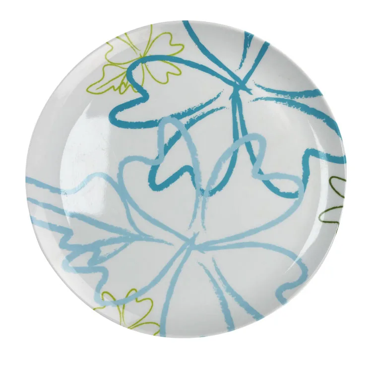 Plant design wholesale cheap melamine crockery serving plates
