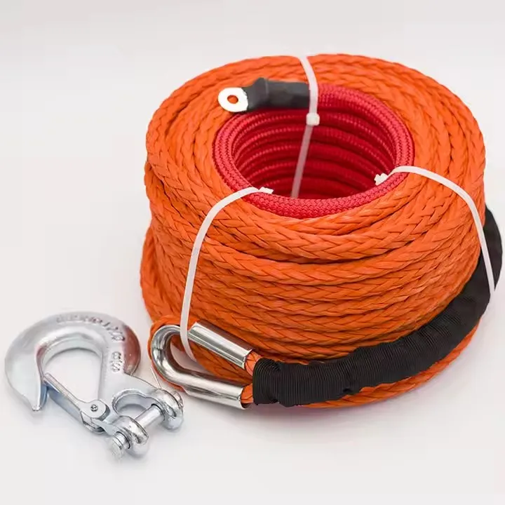 For Sailing SUV ATV Winch Snatch Ring Road Recovery Synthetic Winch Line Cable Rope