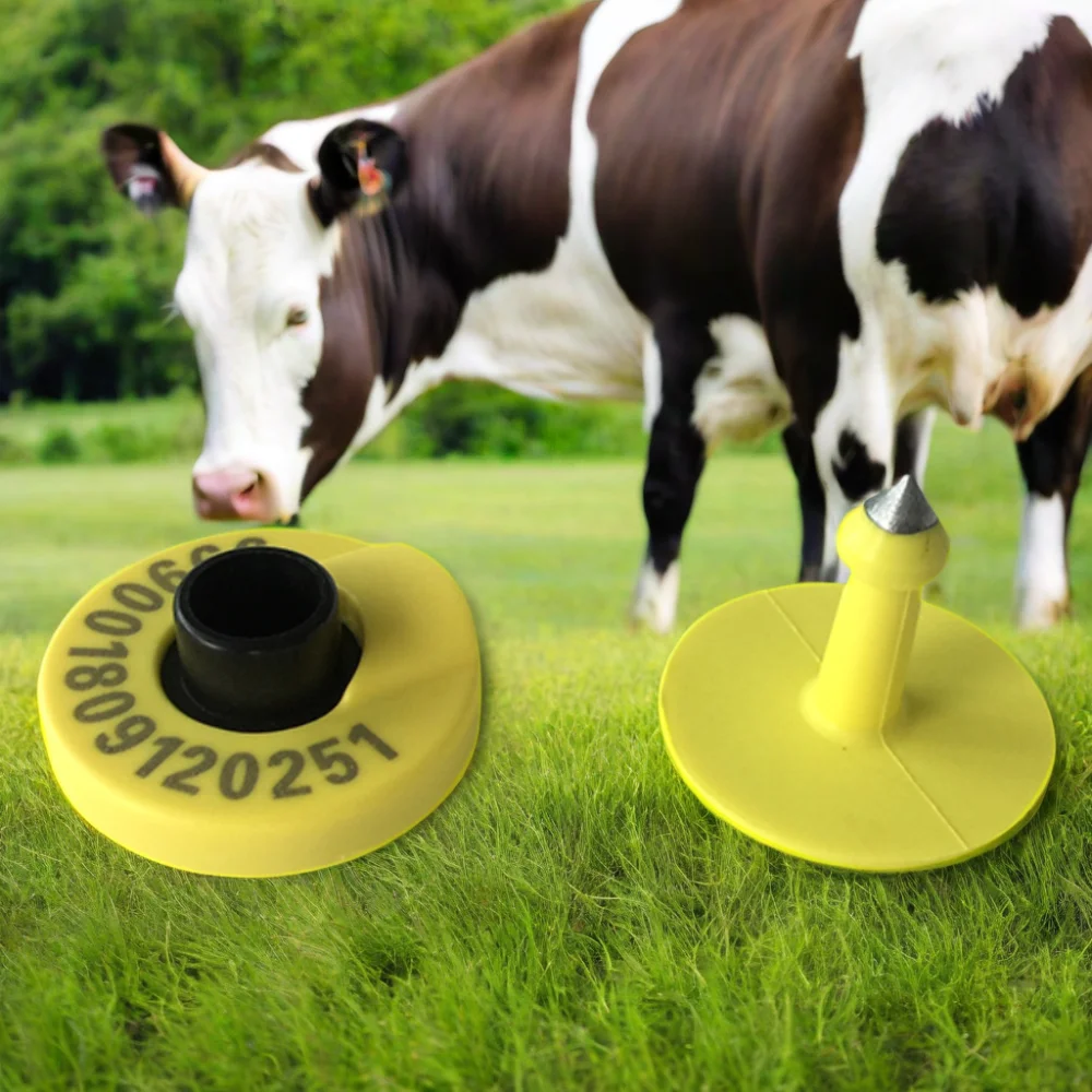 Customized 134.2khz FDX-B HDX TPU UHF RFID Ear Tag For Livestock Animal Cattle Cow Sheep Dog Pig Goat RFID Electronic ID Eartag