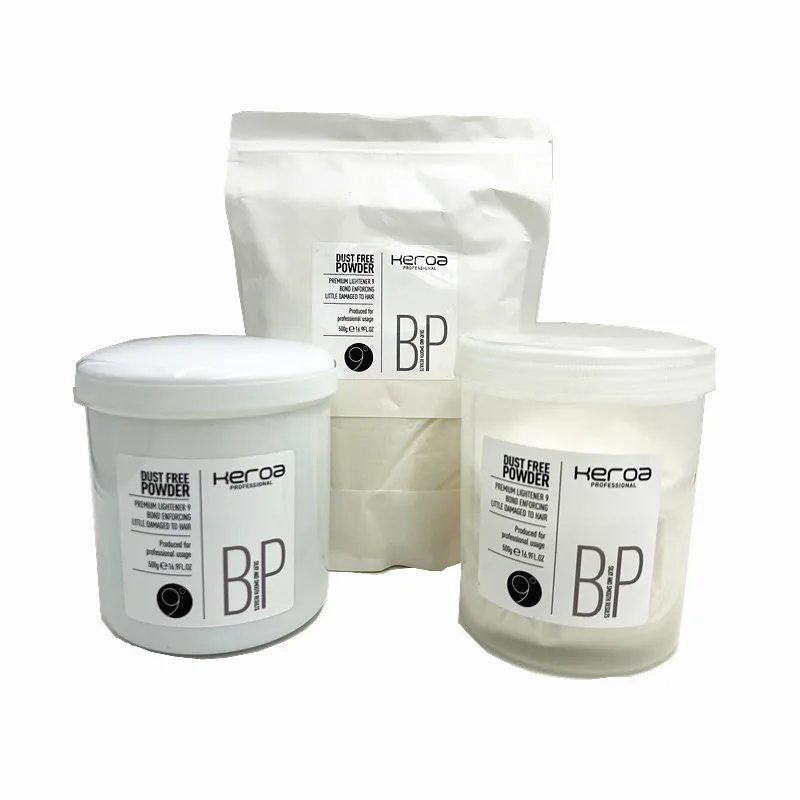 Wholesale 500g Keroa Series No Stimulation Organic 9+ Blue Bleach Powder For Hair Color