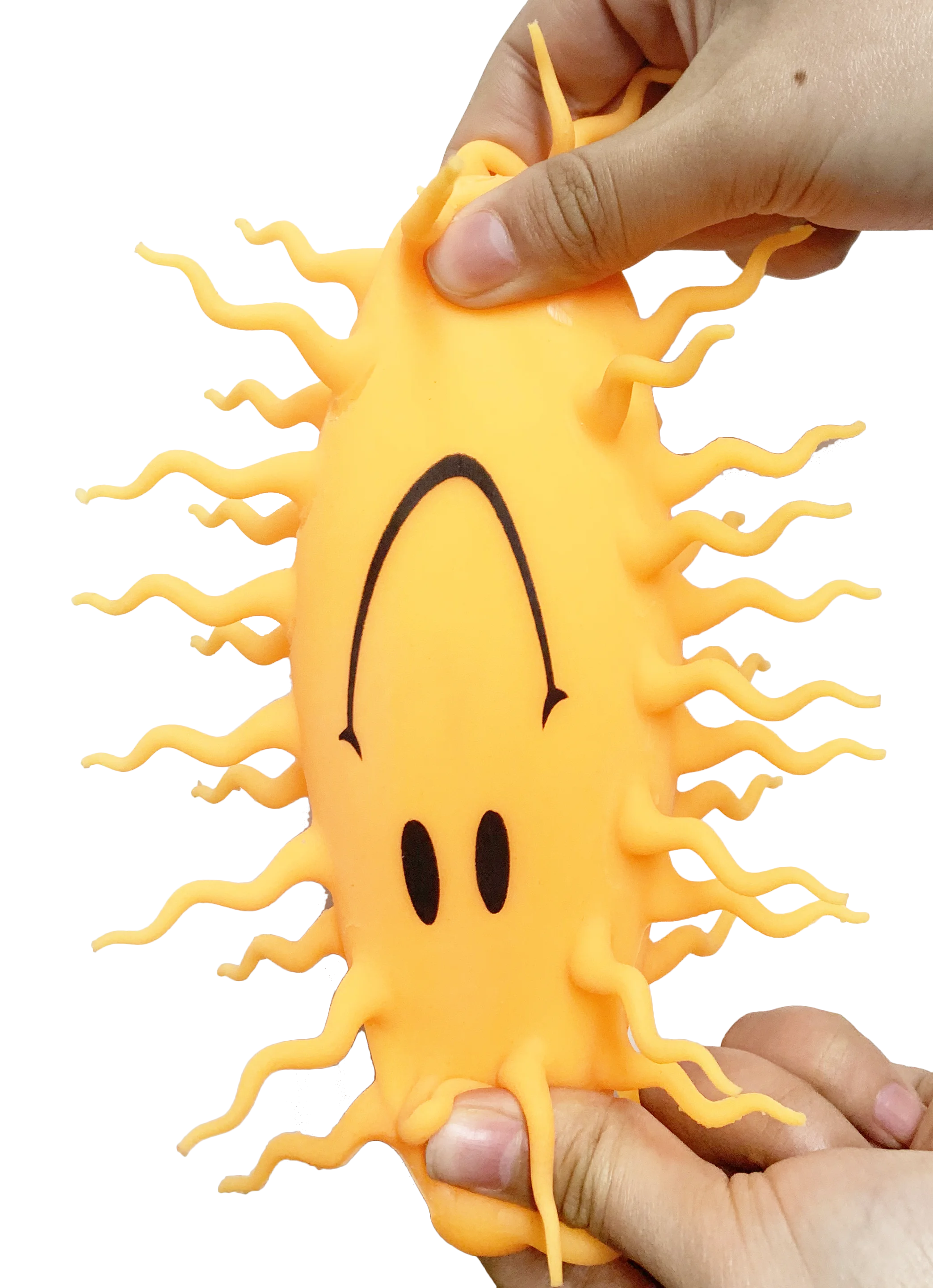 Wholesale custom 5inch puffer stress ball squishy Smile face light ball toy