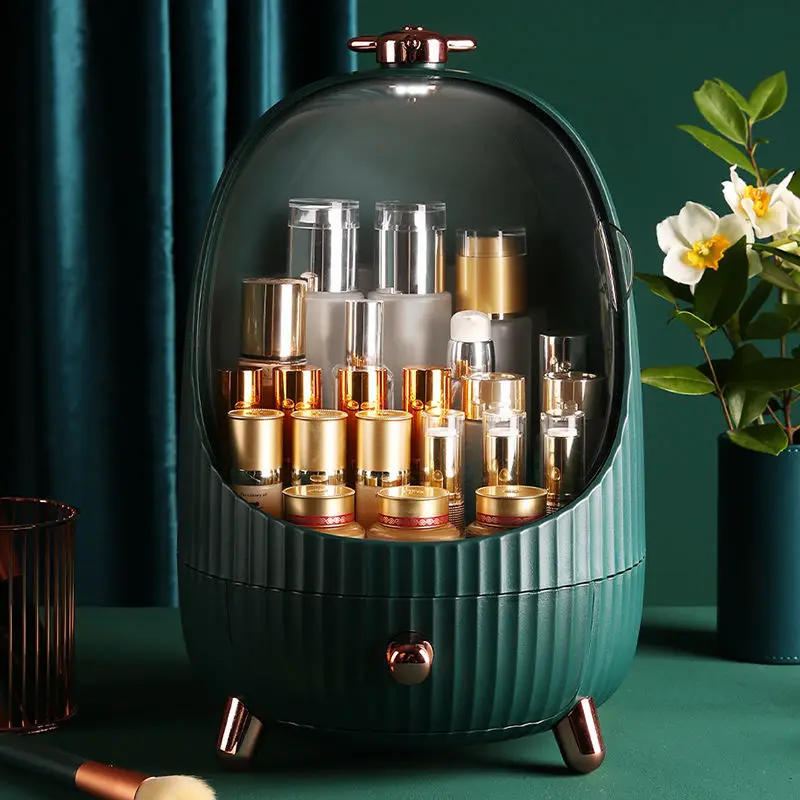 Dustproof Cosmetic Storage Box Drawer Boxes Custom Logo Portable Table Acrylic Makeup Organizer