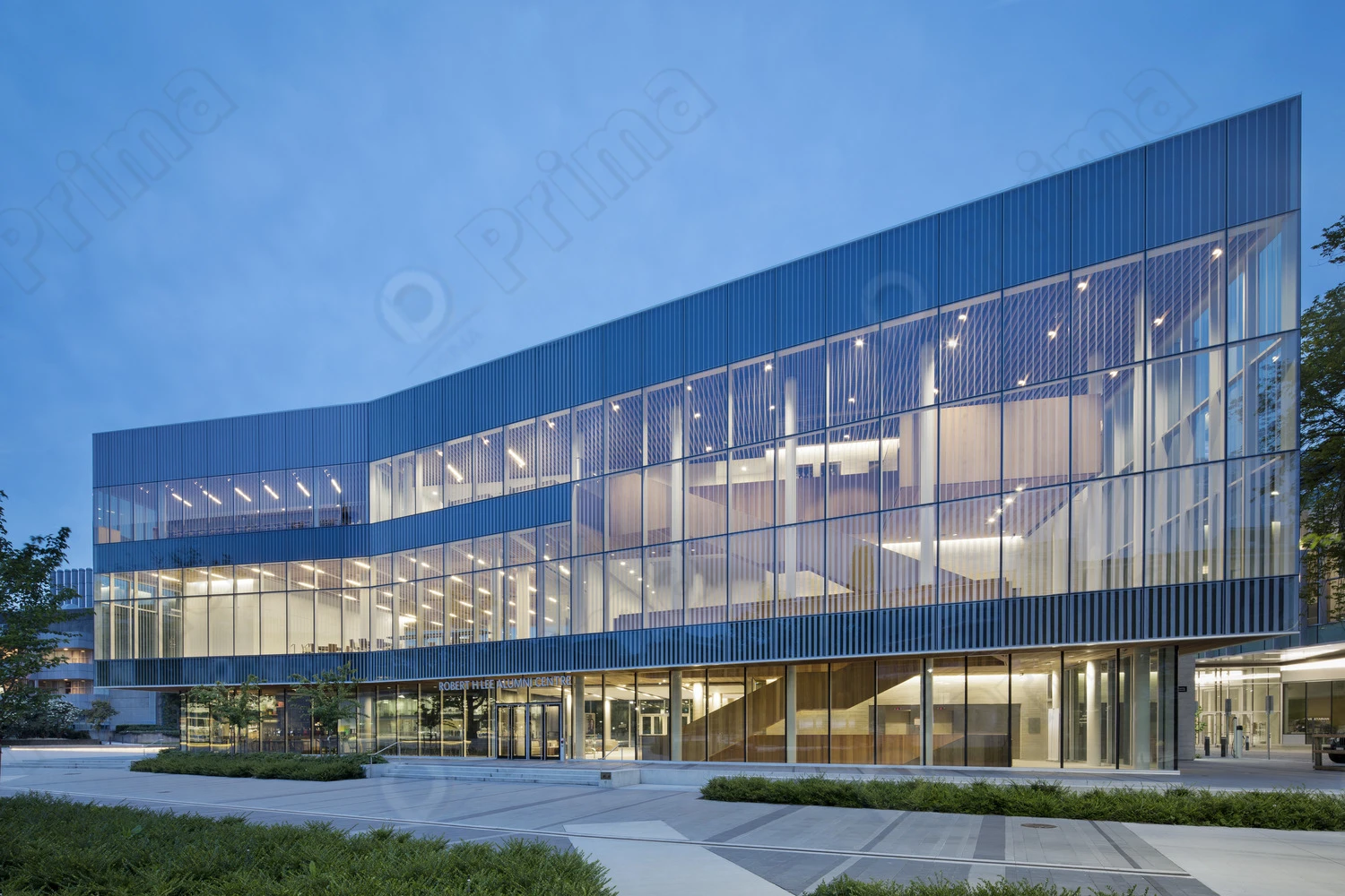 modern hotel office building semi unitized aluminum frame energy efficient facades glass curtain