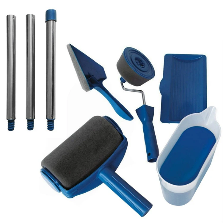 2021 Useful Durable  Paint Roller Brush Set Paint Roller Brush Painting Handle Tool Painting Roller Brush Wall