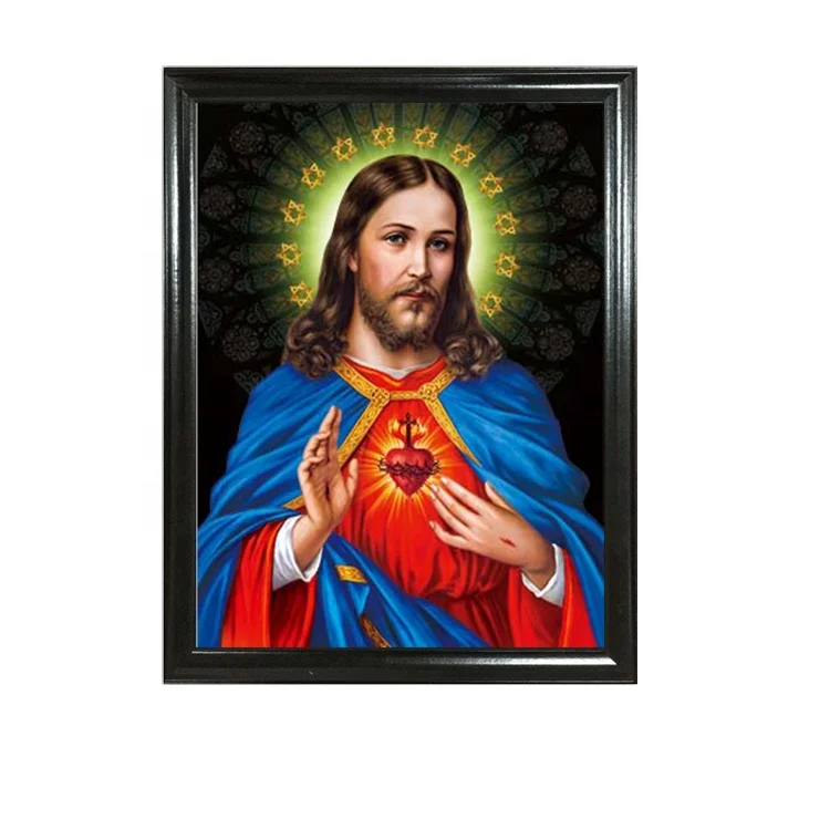 High quality 3d pictures of jesus christ lenticular 3D picture for promotion
