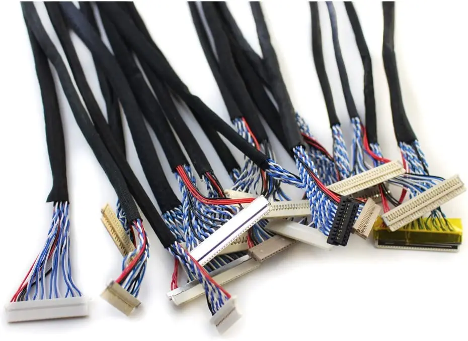 Common Used Universal LVDS Cable for LCD Display Panel Controller Support 14-26 inch Screen