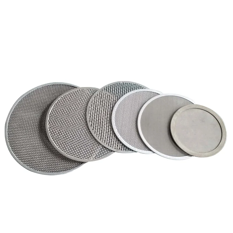 Sintered rimmed 50 60 75 100 Micron  Stainless Steel Mesh Filter for filtration and seperation