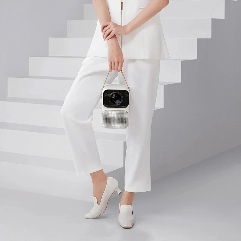 [2022 New Hot Mini 1080p Projector] Xiao-mi Wanbo T6 MAX 2.4/5G Dual Wifi Smart Portable LCD LED Movie Home Cinema Projector