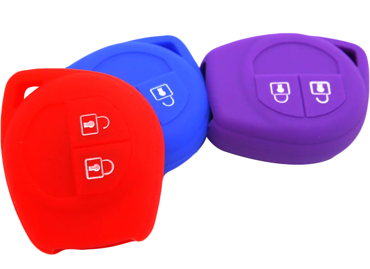 Replacement Silicone 2 Buttons Remote Key Bag Case For Car